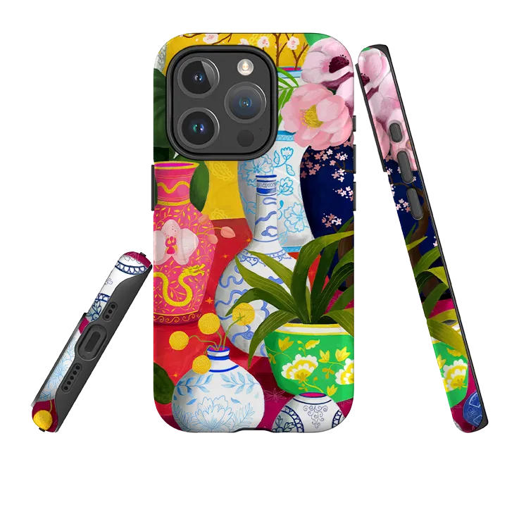 iPhone MagSafe Tough Case - Blossom Vase By Bex Parkin Color Accent