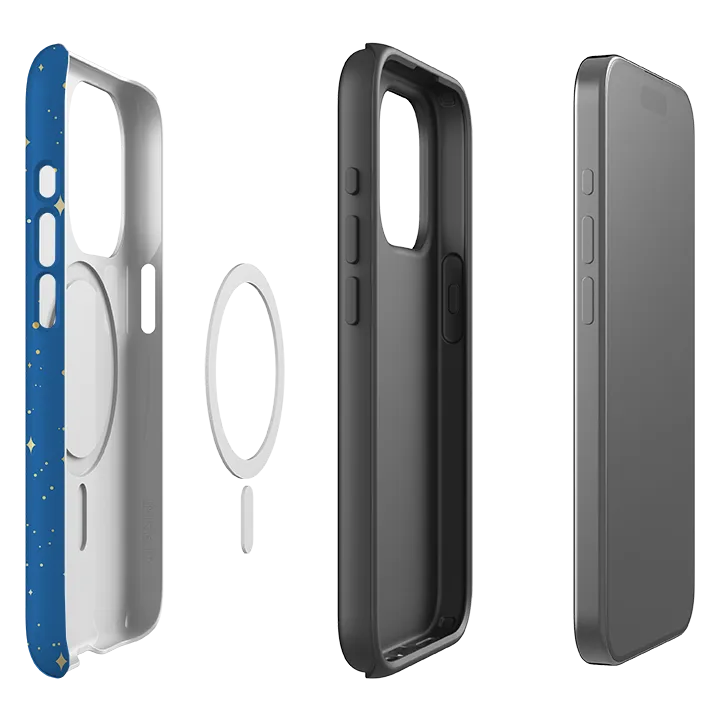 iPhone MagSafe Tough Case -  Blue Cosmos Comfort Use Soft Grip Finish