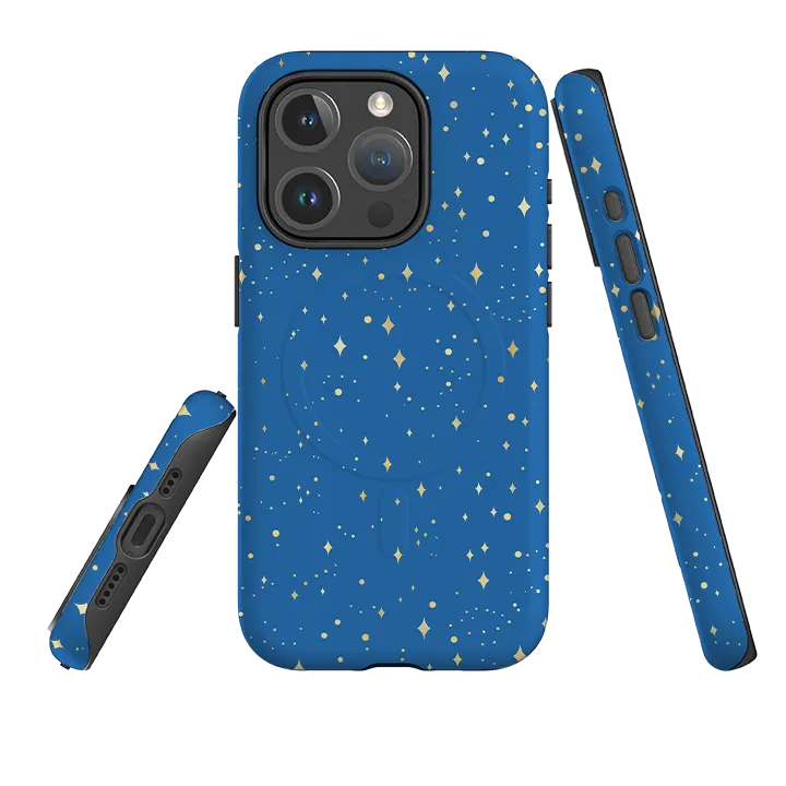 Stylish Detail Layer Subtle Texture iPhone MagSafe Tough Case -  Blue Cosmos