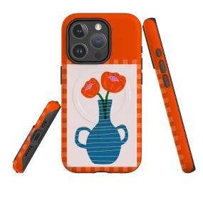 iPhone MagSafe Tough Case - Blue Vase premium design Minimal Surface Layer