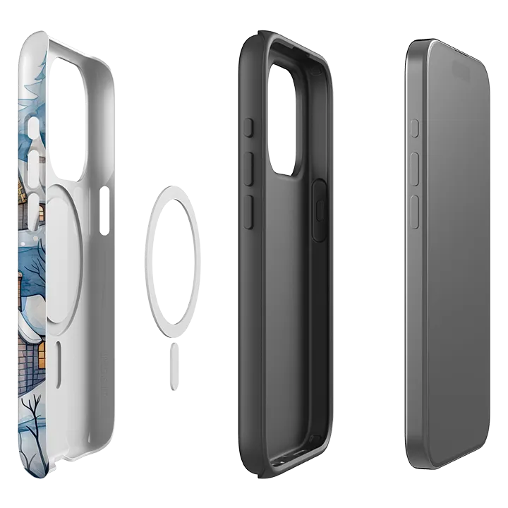 iPhone MagSafe Tough Case -  Blue Winterland Flexible Edge