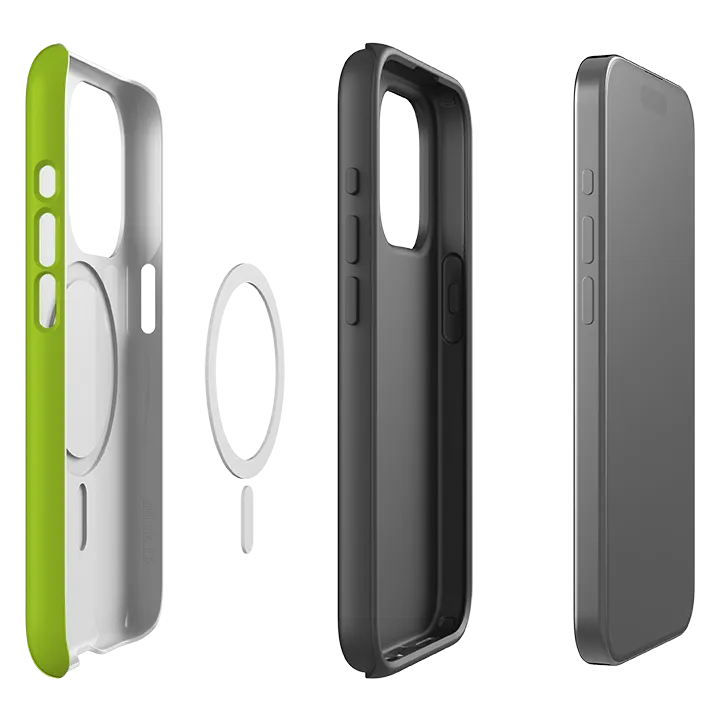 iPhone MagSafe Tough Case -  Boston Green Scratch Block Soft Edge Detail