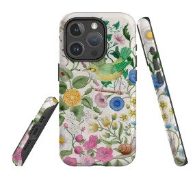 iPhone MagSafe Tough Case - Botanical Garden By Bex Parkin Durable Edge Texture