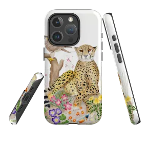 Shock shield iPhone MagSafe Tough Case - Botswana Cheetah By Bex Parkin