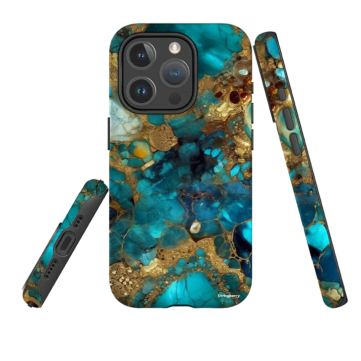 Gloss Layer Finish Vivid Detail iPhone MagSafe Tough Case - Calcutta Gold