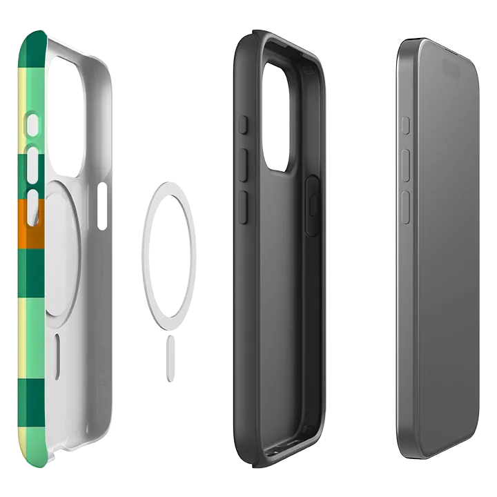 iPhone MagSafe Tough Case - Cape Town Gingham Comfort Feel