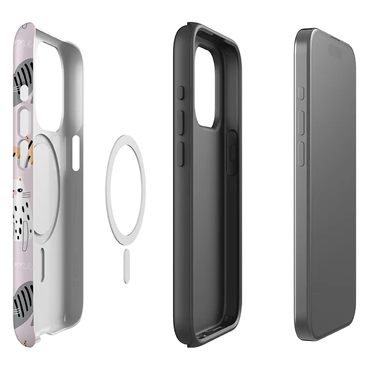 Precision Cutouts iPhone MagSafe Tough Case - Cat and Bone Pink