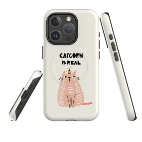 iPhone MagSafe Tough Case - Catcorn Smooth Detail Minimal Texture