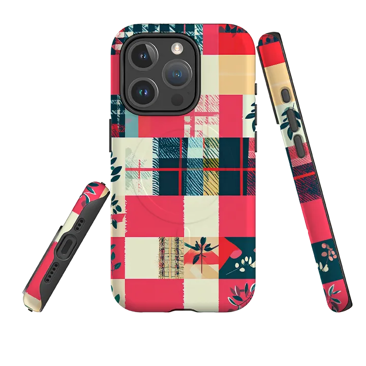 Matte Detail Gloss Surface Layer iPhone MagSafe Tough Case - Checks and Balances