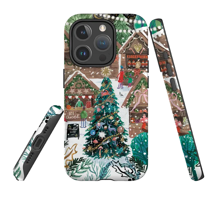 iPhone MagSafe Tough Case - Christmas Market Magic By Emma Frances Grant Soft Texture