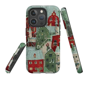iPhone MagSafe Tough Case - City Winkles Red By Maja Lindberg Pocket Ready Soft Grip Layer