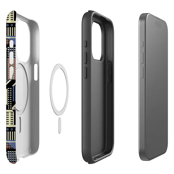 Compact Pattern iPhone MagSafe Tough Case - Cityscape By Cressida Bell