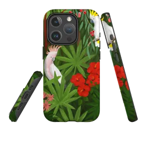 iPhone MagSafe Tough Case - Cockatoo Jungle By Bex Parkin Matte Shield Layer