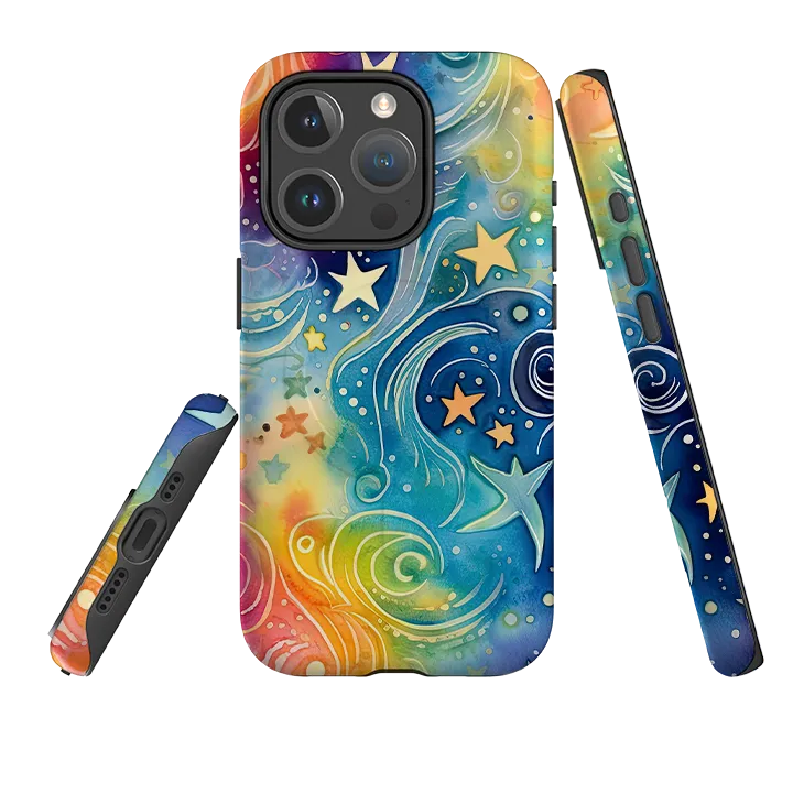 iPhone MagSafe Tough Case - Cosmic Stars Wireless Compatible Soft Material