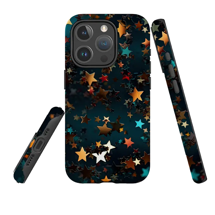 Casual Look Raised Bezels iPhone MagSafe Tough Case - Dark Stars