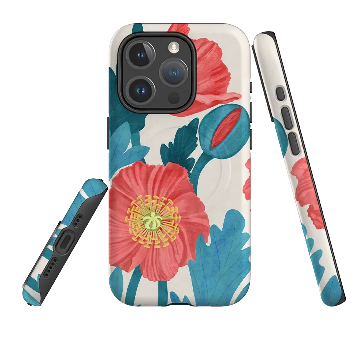 Durable Pattern Texture Modern Grip iPhone MagSafe Tough Case - Demeter By Nina Pace