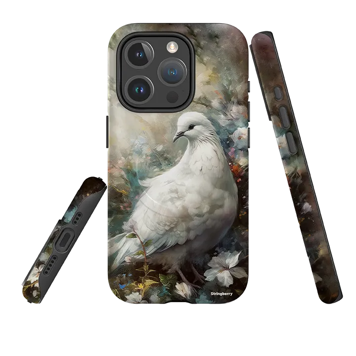 iPhone MagSafe Tough Case - Digby Dove Stylish Detail Marble finish