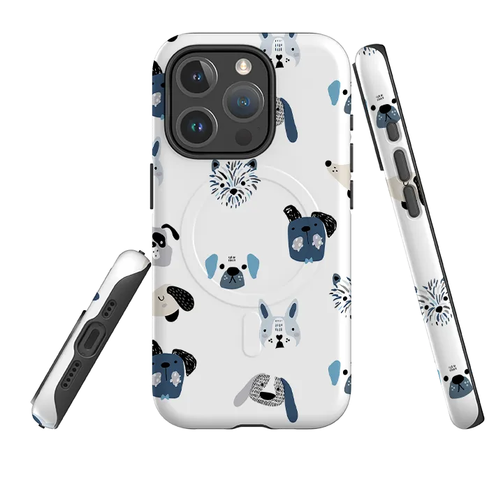 iPhone MagSafe Tough Case -  Dog Pattern Matte Build