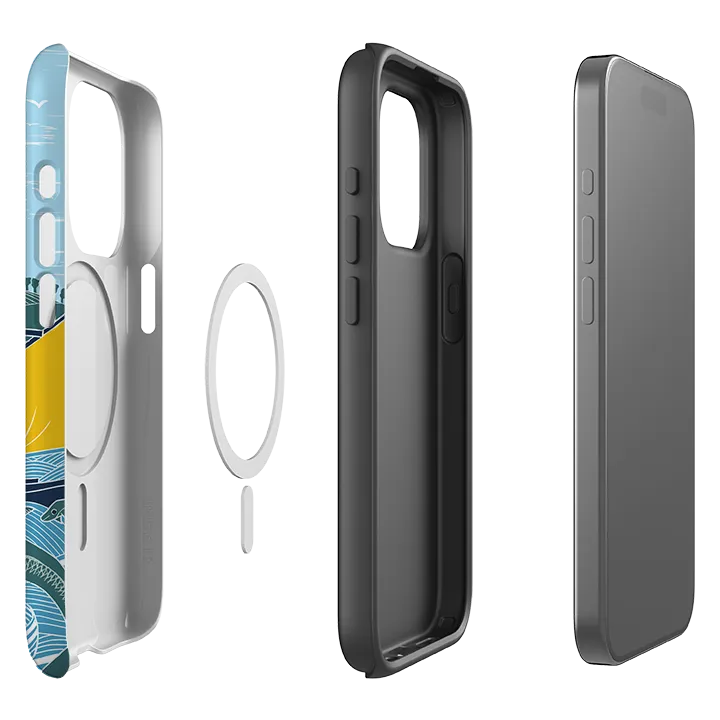 iPhone MagSafe Tough Case - Dolphins By Kate heiss Hybrid Form