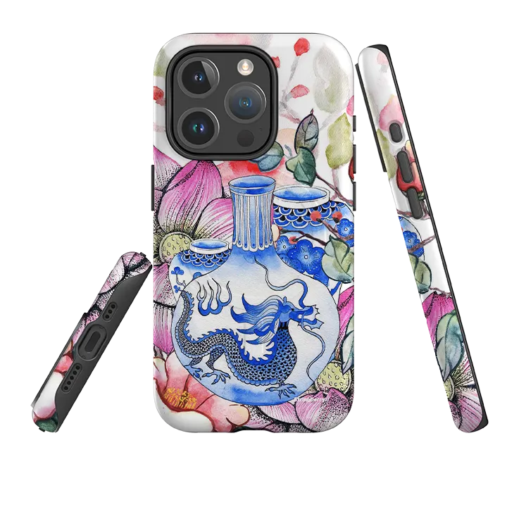 iPhone MagSafe Tough Case -  Dragon Vase Rugged Feel