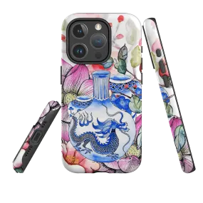 Ultra Slim Vibrant pattern iPhone MagSafe Tough Case -  Dragon Vase