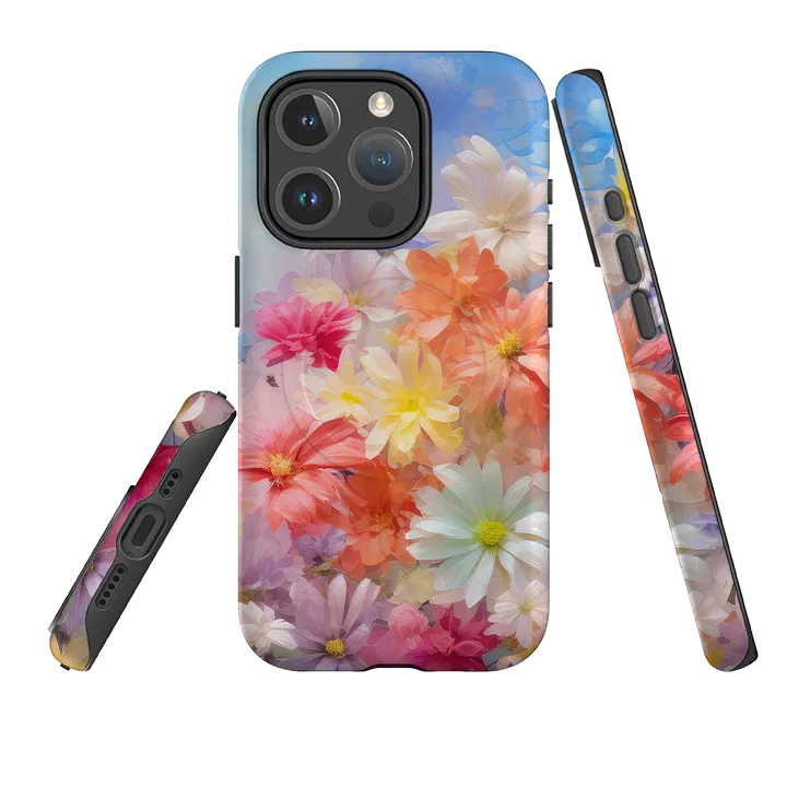 iPhone MagSafe Tough Case -  Esher Floral IV Simple Texture Soft Finish Texture