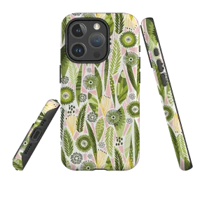 Smooth Design Stylish Grip Texture iPhone MagSafe Tough Case -  Fancy Foliage I By Ali Brookes