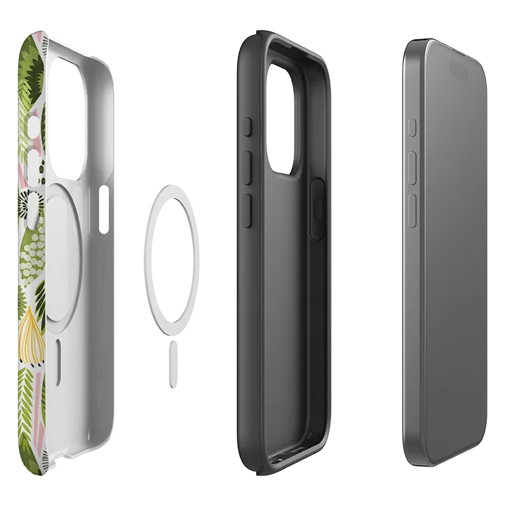 iPhone MagSafe Tough Case -  Fancy Foliage I By Ali Brookes Hybrid Look Elegant Build