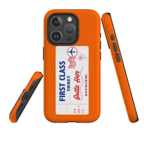 iPhone MagSafe Tough Case -  First Class Orange Hybrid Material Build Ultra Slim
