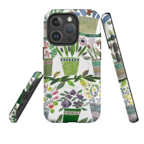 iPhone MagSafe Tough Case -  Flower Pots By Jane Robbins Minimal Finish