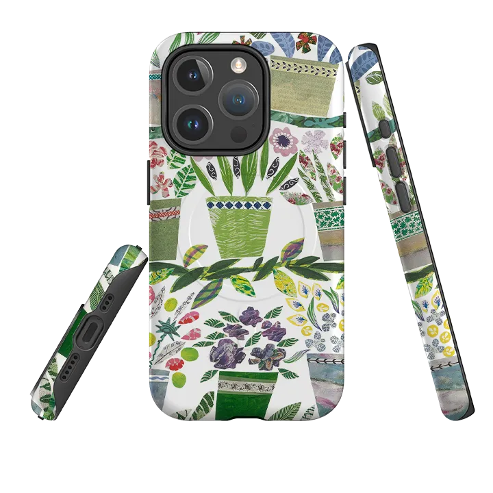iPhone MagSafe Tough Case -  Flower Pots By Jane Robbins Drop Defense