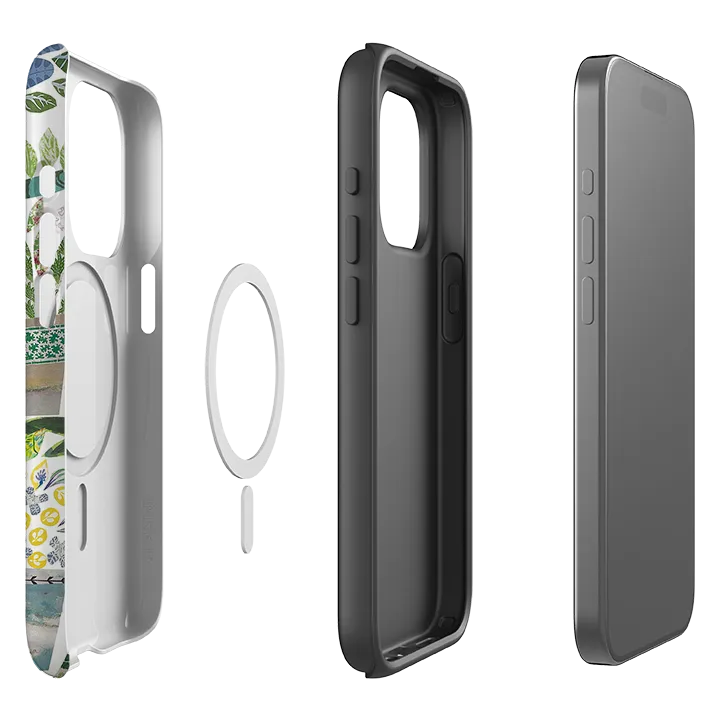 Grip Assist Soft Feelings iPhone MagSafe Tough Case -  Flower Pots By Jane Robbins