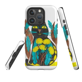 iPhone MagSafe Tough Case - Folk Cat By Tracey English Rugged Design Style