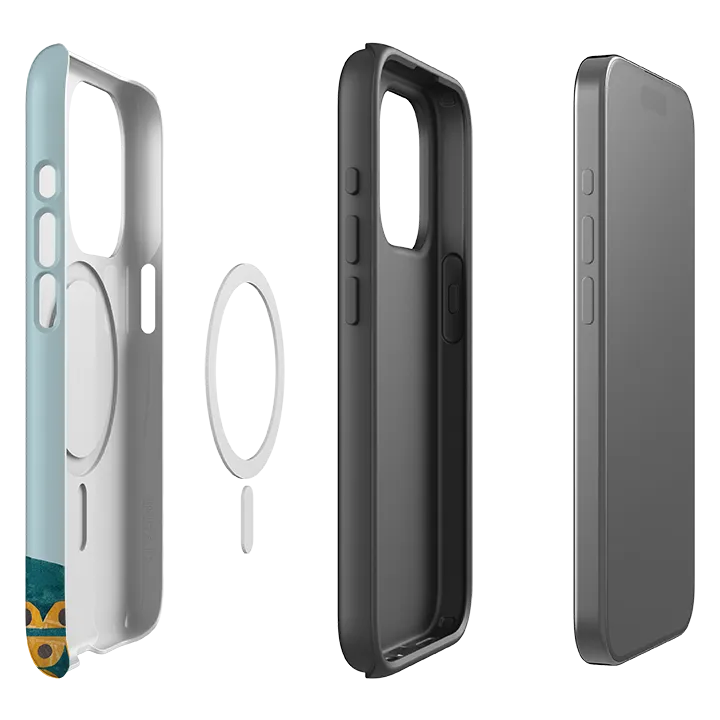 Compact Look Lightweight Shell iPhone MagSafe Tough Case - Folk Foxie By Tracey English