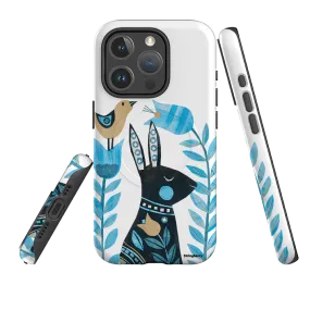 iPhone MagSafe Tough Case - Folk Rabbit By Tracey English Drop Defense