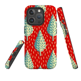 Minimal Texture iPhone MagSafe Tough Case - Forest By Cressida Bell