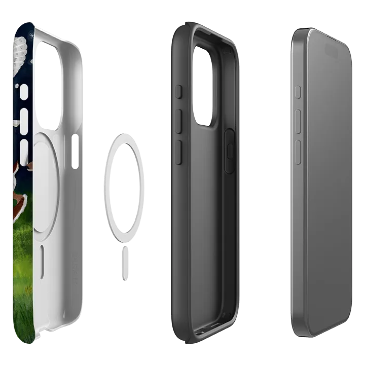 Soft Interior iPhone MagSafe Tough Case - Green Forest By Bex Parkin