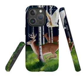 iPhone MagSafe Tough Case - Green Forest By Bex Parkin Vivid Design Texture Rugged Detail Layer