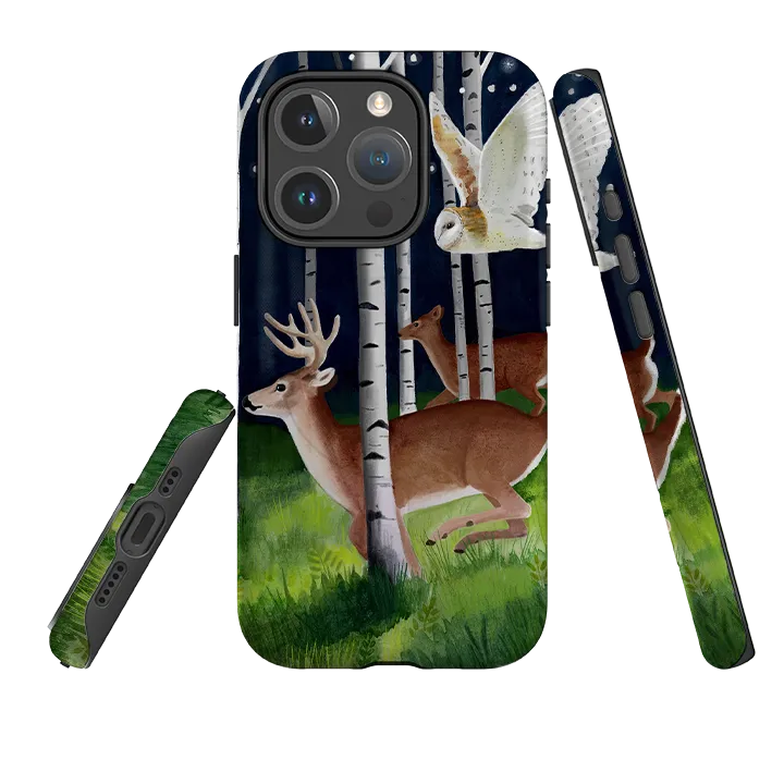 iPhone MagSafe Tough Case - Green Forest By Bex Parkin Vivid Design Texture Rugged Detail Layer