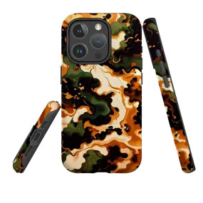 Luxury Texture Finish iPhone MagSafe Tough Case - Green Marble