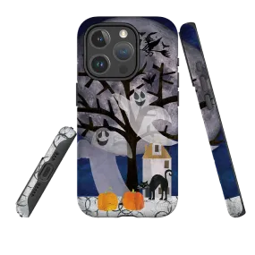 iPhone MagSafe Tough Case - Halloween Moon By Tracey English Protective Edge Minimal Frame
