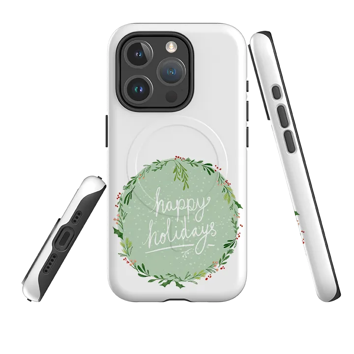 Gloss Surface iPhone MagSafe Tough Case -  Happy Holidays By Katherine Quinn