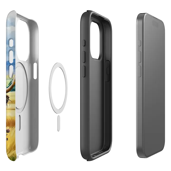 Clear Edge hybrid design iPhone MagSafe Tough Case - Highland Cow V