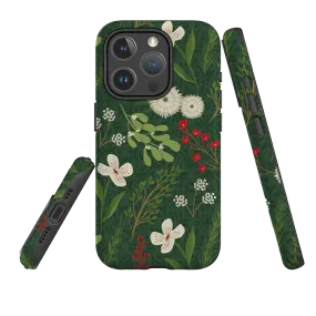 iPhone MagSafe Tough Case - Holiday Foliage By Abby Jacobs Comfort Edge Texture Textured Finish