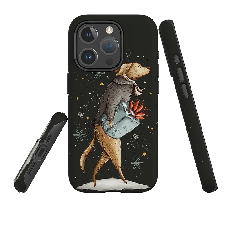 iPhone MagSafe Tough Case - Home For Xmas Vibrant pattern