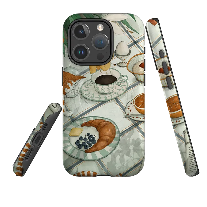 iPhone MagSafe Tough Case - Hungry Friends By Maja Lindberg Minimal Aesthetic Compact Design