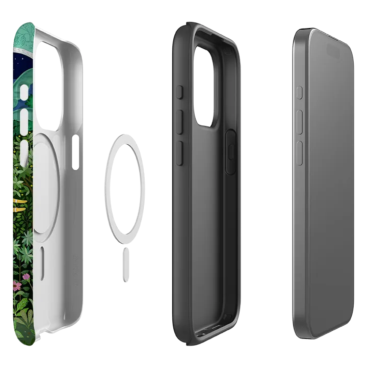 iPhone MagSafe Tough Case -  Indian Elephant By Bex Parkin Hybrid Edge