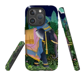 Anti glare Light Protection iPhone MagSafe Tough Case -  Indian Elephant By Bex Parkin