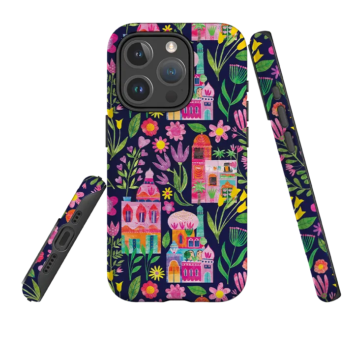 iPhone MagSafe Tough Case - Indian Summer Dark By Tracey English Perfect Fit