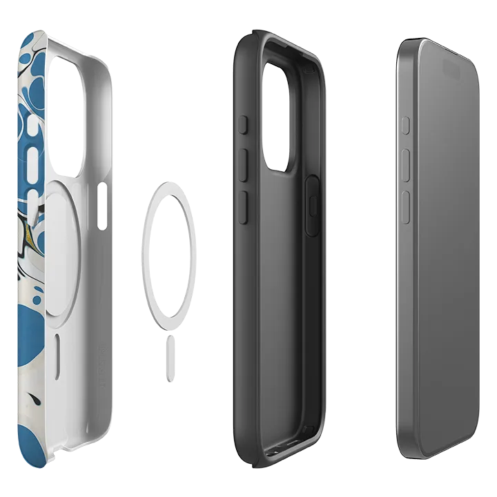 iPhone MagSafe Tough Case - Island Blue Water Resistant Minimal Build Texture